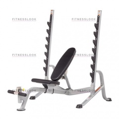 Hoist HF-5170 7 Position FID Bench - со стойками из каталога скамей со стойкой в Тюмени по цене 168730 ₽