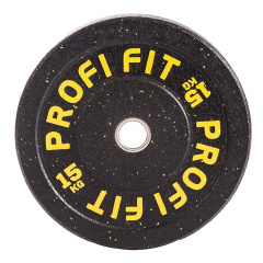 Profi Fit бамперный черный 15 кг из каталога трубчатых эспандеров в Тюмени по цене 11450 ₽