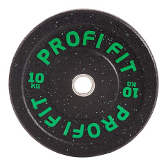 Profi Fit бамперный черный 10 кг из каталога дисков для штанги с посадочным диаметром 50 мм. в Тюмени по цене 7060 ₽